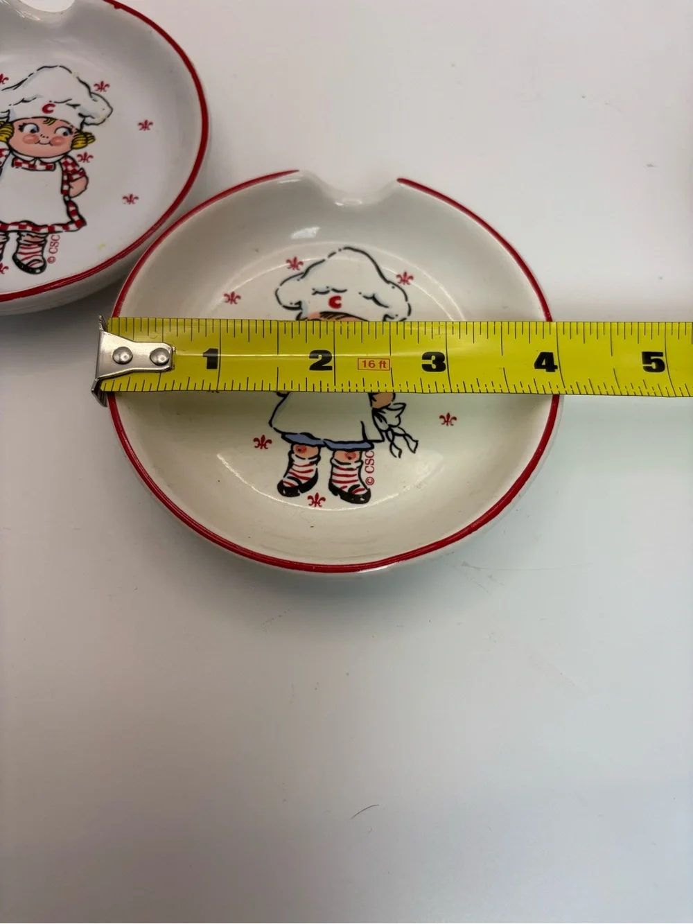 Vintage Campbell's Kids Ceramic Spoon Rest Set of 2